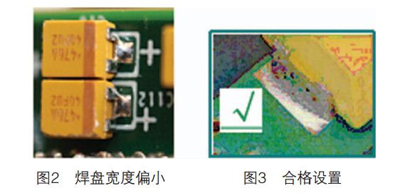焊盘宽度偏小 焊盘宽度偏小